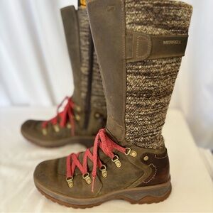 Merrell Women’s‎ US 6.5 Performance Tall Boots "Bungee Cord"  Leather Waterproof